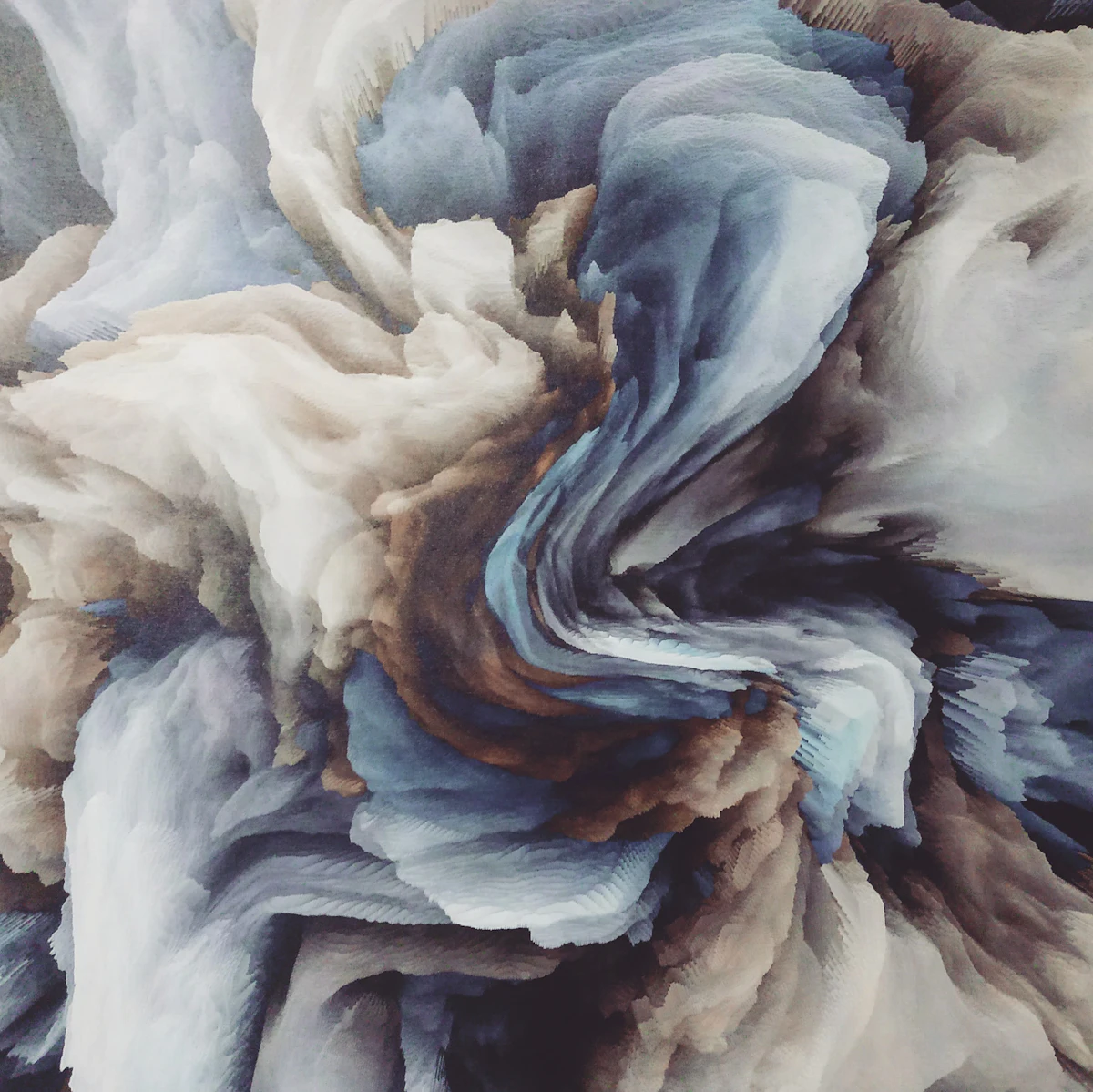 Abstract waveform and music visualization